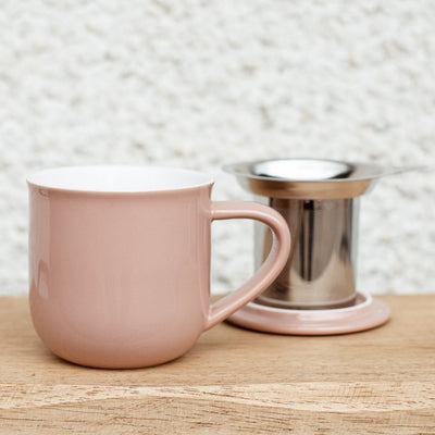 Minima™ Eva Tea Infuser Mug in Stone Rose